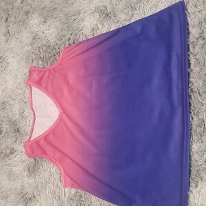 Ombre tank pink to purple Small Medium And Large